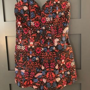 H&M Floral Romper Size 6